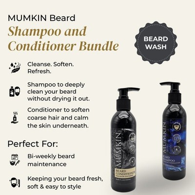 Bartshampoo & Conditioner 250ml | Entfernt Fett und beseitigt Schuppen 