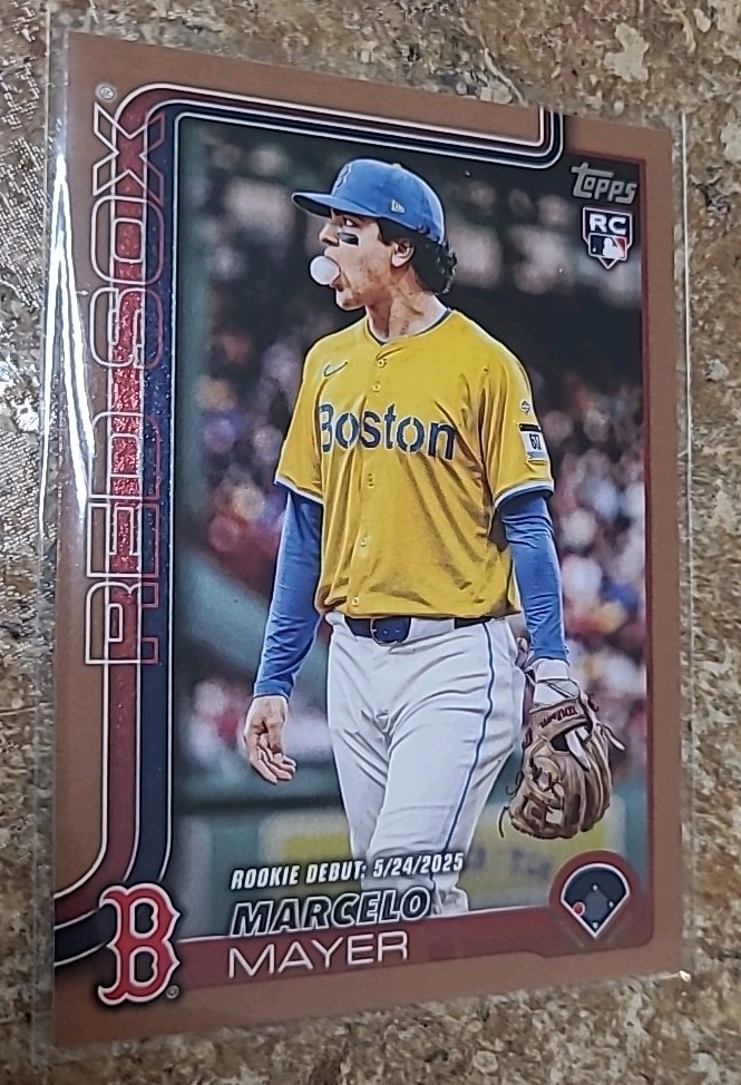 2025 Topps Update Series - Rookie Debut Marcelo Mayer #US276 Gold /2025 (RC)