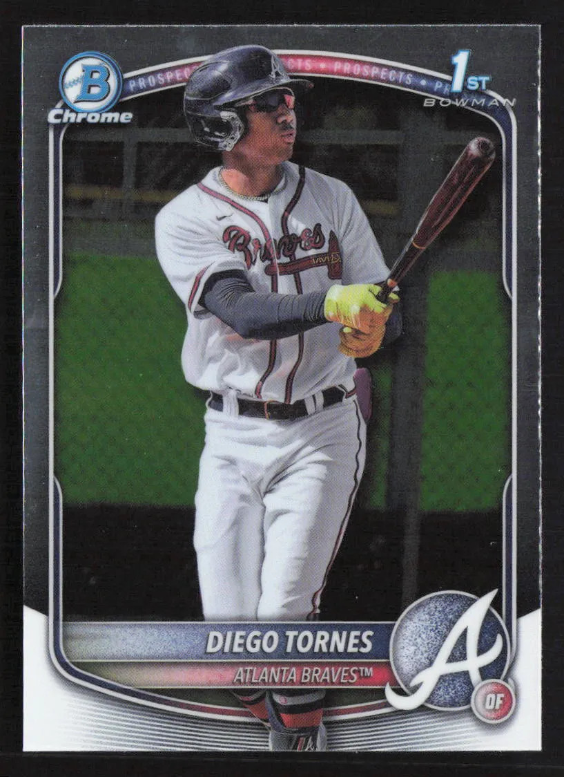 Diego Tornes Braves 2025 BOWMAN Chrome 1st Chrome