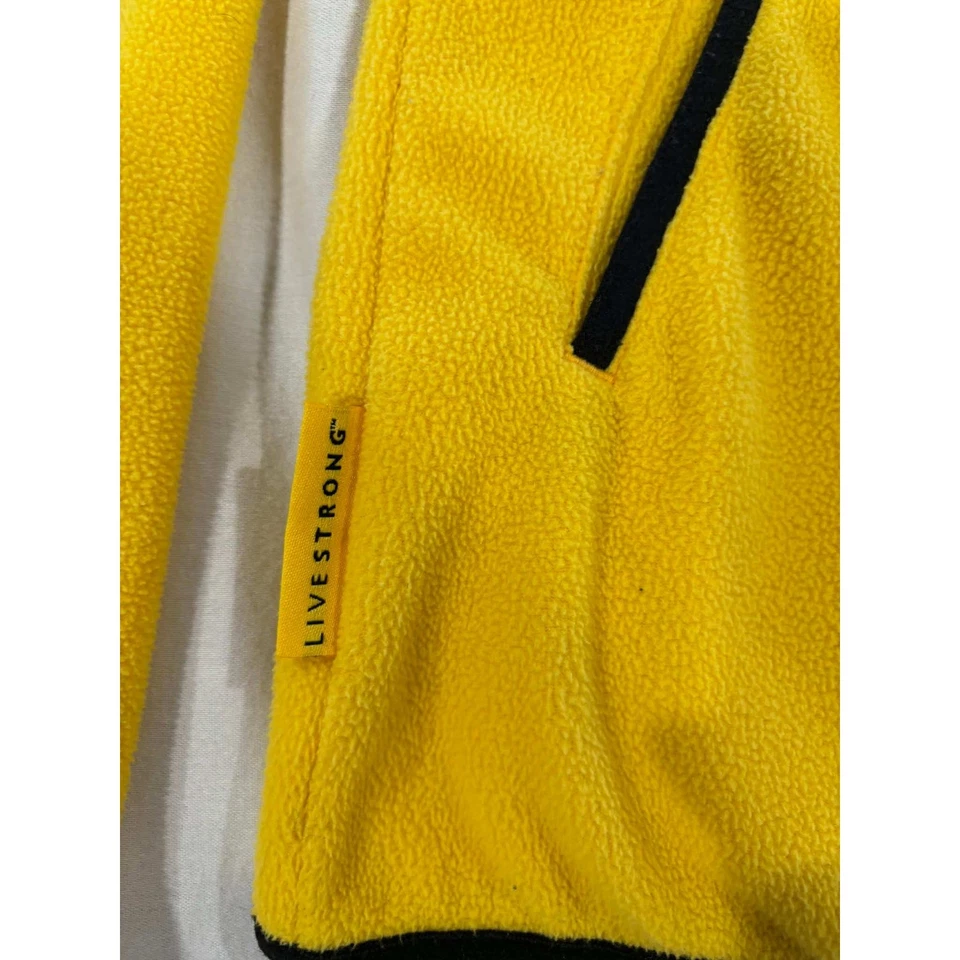 耐克 LIVESTRONG 黄色抓绒拉链夹克,尺寸 S,运动服 — 第 4/4 张图片