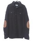 NEXT Herren Cord Hemd Jacke Shacket Ellenbogen Patch Schwarz M