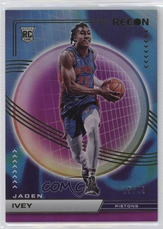 2022-23 Panini Recon Rookies Holo Purple 25/49 Jaden Ivey #203 1aj
