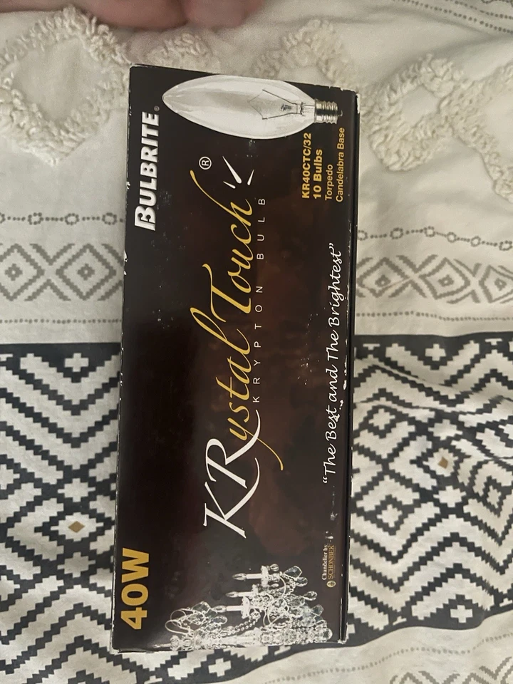40 Watt Candelabra (E12) Krystal Touch Krypton Bulb Case Of 10 KR40CTC/32 - Image 4 of 4