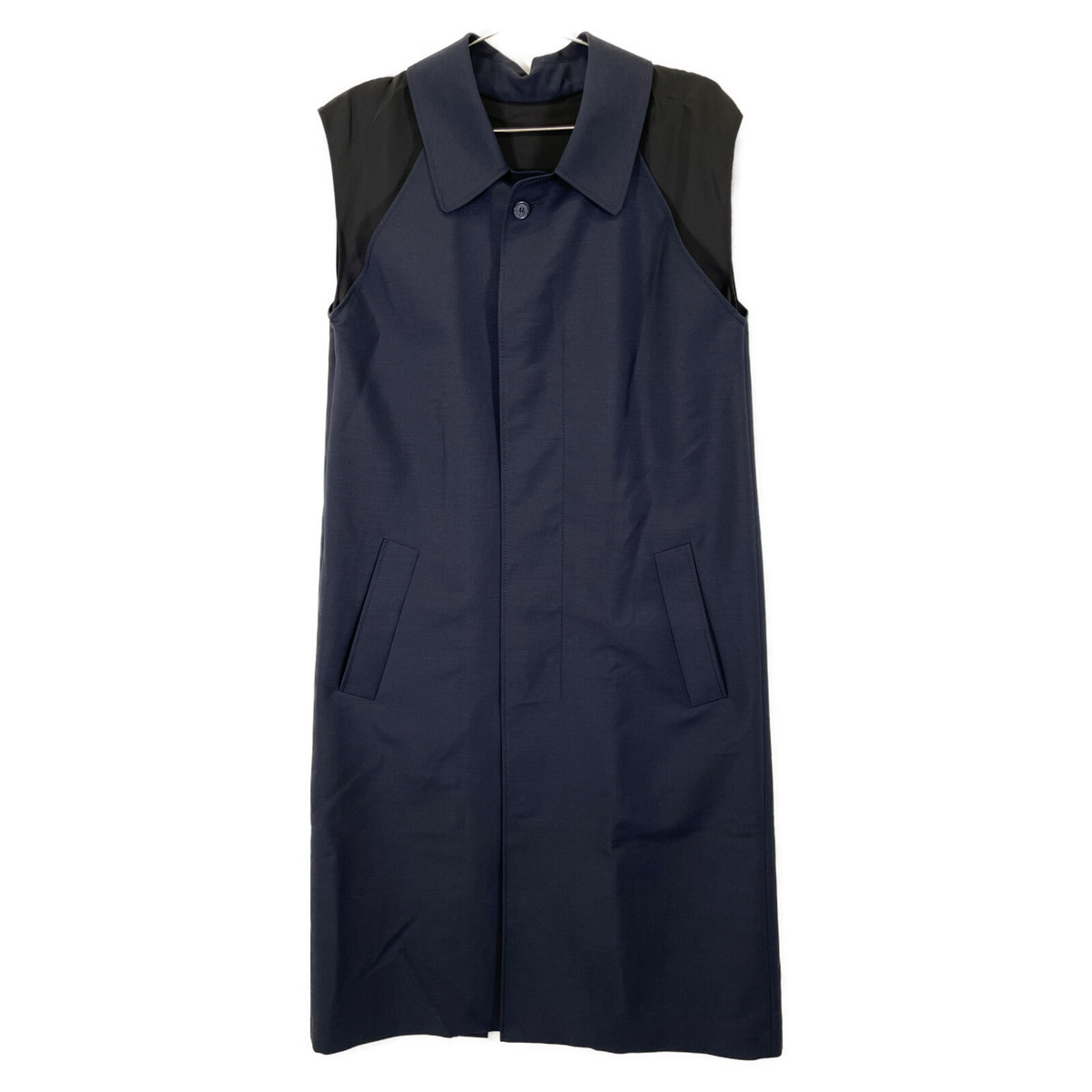 Women's Maison Margiela 19 S51Cu0098 Navy Layered Sleeveless Women's Maison Margiela 19 S51Cu0098 Navy Layered Sleeveless