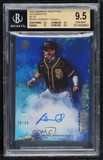 2021 Bowman Inception Blue Foil 58/99 Robert Hassell III BGS 9.5 Auto 0r9g