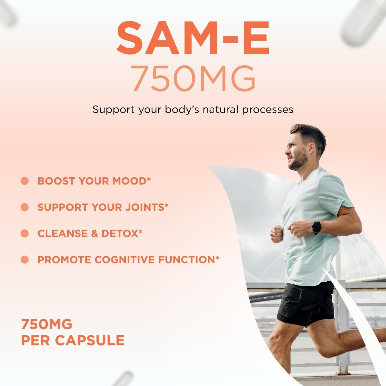 Bioactive SAM-e 750mg - High Strength SAM-e Supplement with Biologically Acti...