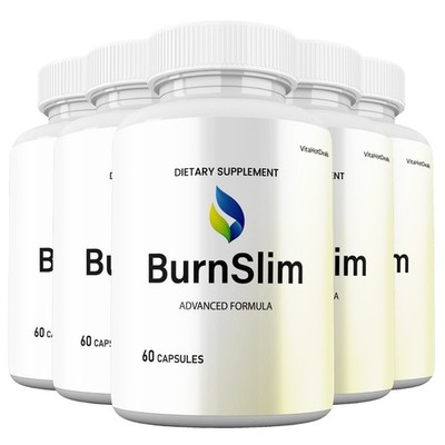 BurnSlim Capsules, Max Strength, Burn Slim Natural Supplement (5 pack)