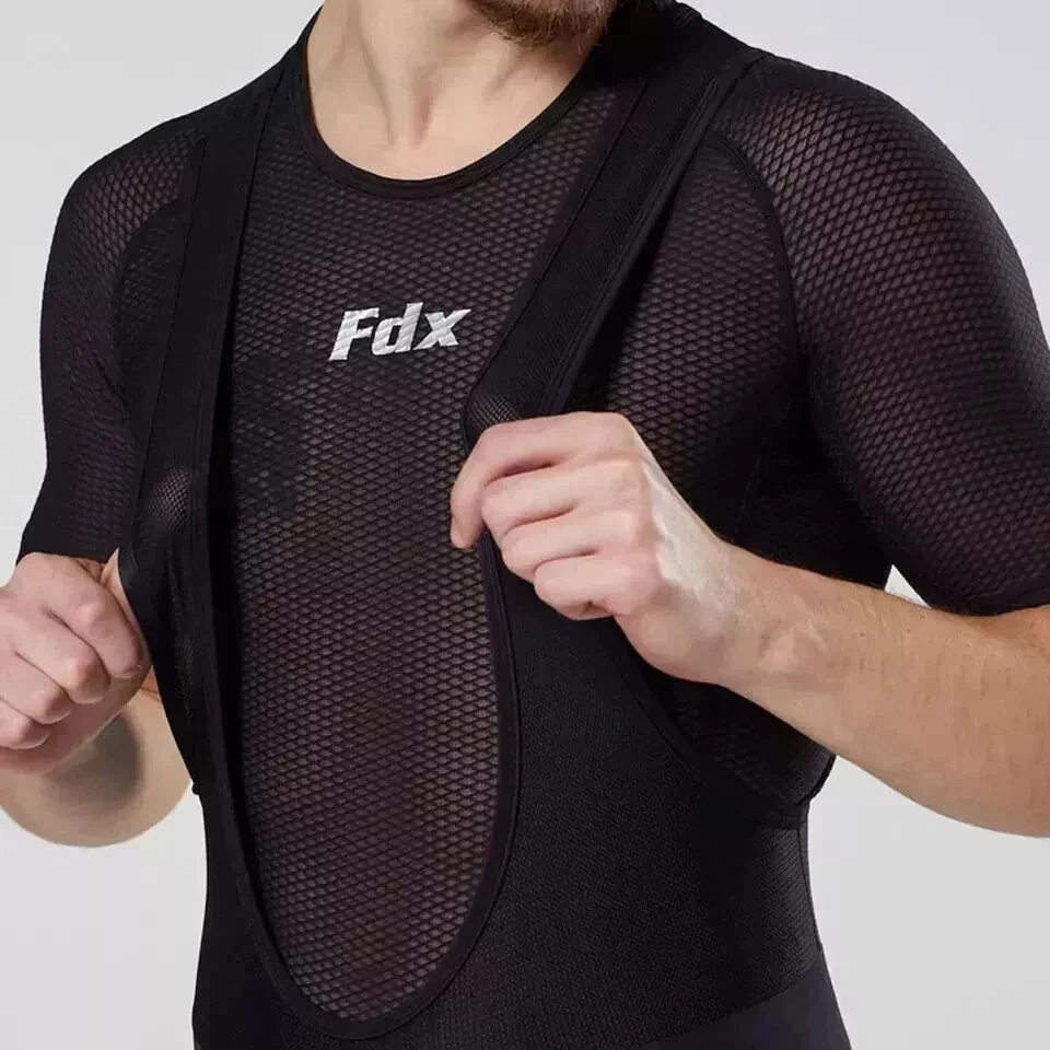 Men Cycling Bib Tights Winter Thermal Padded Hi Viz Cycling Trouser Leggings uk - Image 2 of 3