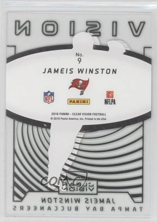 2016 Panini Clear Vision Vision Emerald /19 Jameis Winston #9 - Image 2 of 2