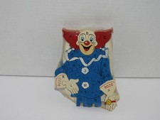 BOZO THE CLOWN WOODEN ALPHABET PUZZLE LARRY HARMON NEW 1997