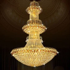 Luxury European Crystal Chandelier living room Larger villa lobby ceiling light