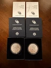 2018 W American Eagle Silver 1oz Uncirculated Coin Lot - 2 Coins COA OGP