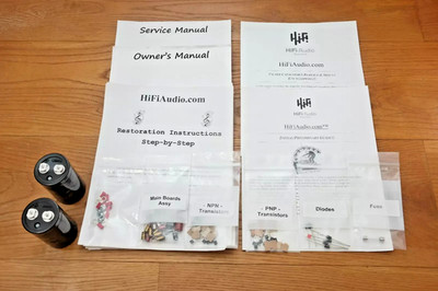 QUAD 405 amplifier rebuild restoration recap upgrade kit repair capacitor