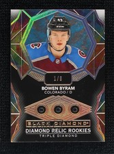 2020 Black Diamond Relic Rookie Gems Triple Sapphire 1/9 Bowen Byram #BDR-BB 0i6