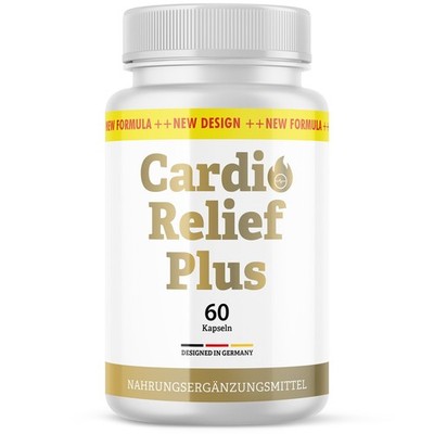 Cardio Relief Plus Kapseln | pflanzliche Zutaten | für Männer & Frauen | 60 Stk.