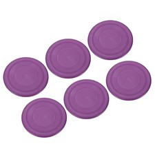 6Pcs 7 Inch Flying Disc, Soft Waterproof for Outdoor Playing Sport Game, Purple