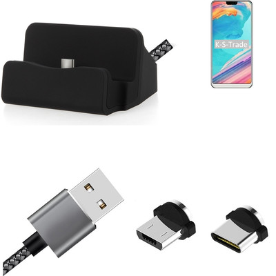 Docking Station für Ulefone T2 Pro + USB-Typ C und Micro-USB-Anschluss