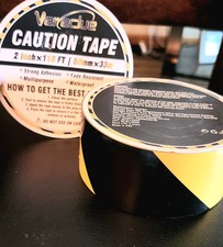 Caution Tape 2" By 110' Black And Yellow