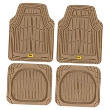 ToughRide Heavy-Duty 3 Piece Rubber All Season Floor Mats for Car Truck Van