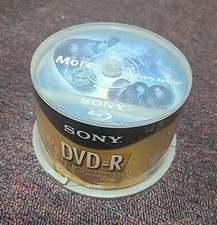 Sony DVD-R 50 Pack 4.7 GB 120 Min Blank Media Disc 1x-16x New Sealed