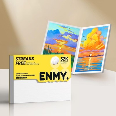 Acrylic Marker Sketch Pad Bleed Proof Heavyweight Sketchbook 30 Sheets