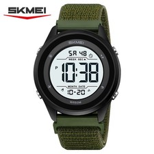 SKMEI Men Watch Nylon Belt Alarm Digital Watch Alarm Boy Electronic Wristwatch