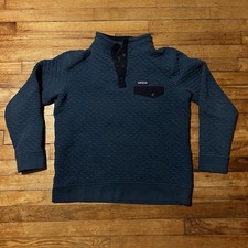 Patagonia Women s Organic Cotton Quilt Snap T-Pullover Large, Blue