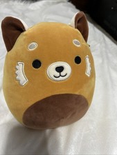 NWT Squishmallow Seth Red Panda 7-8 Brown Tan Plush Kelly Toy Stuffed Animals