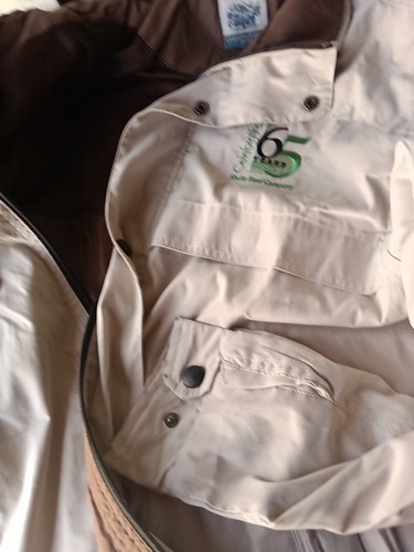 Chestnut Hill Jacket Men L Beige Outdoor Casual w/Shultz Steel Company's Logo - Picture 5 of 6