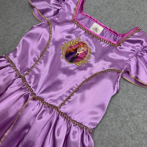 Disney Store Frozen 2 ANNA Deluxe Nightgown Costume Dress Purple SZ 9/10 - Picture 3 of 11