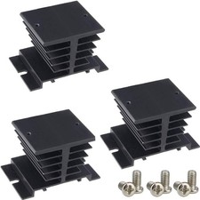 3PCS Aluminum Heat Sink SSR Dissipation for Single Phase Solid State Relay 10...