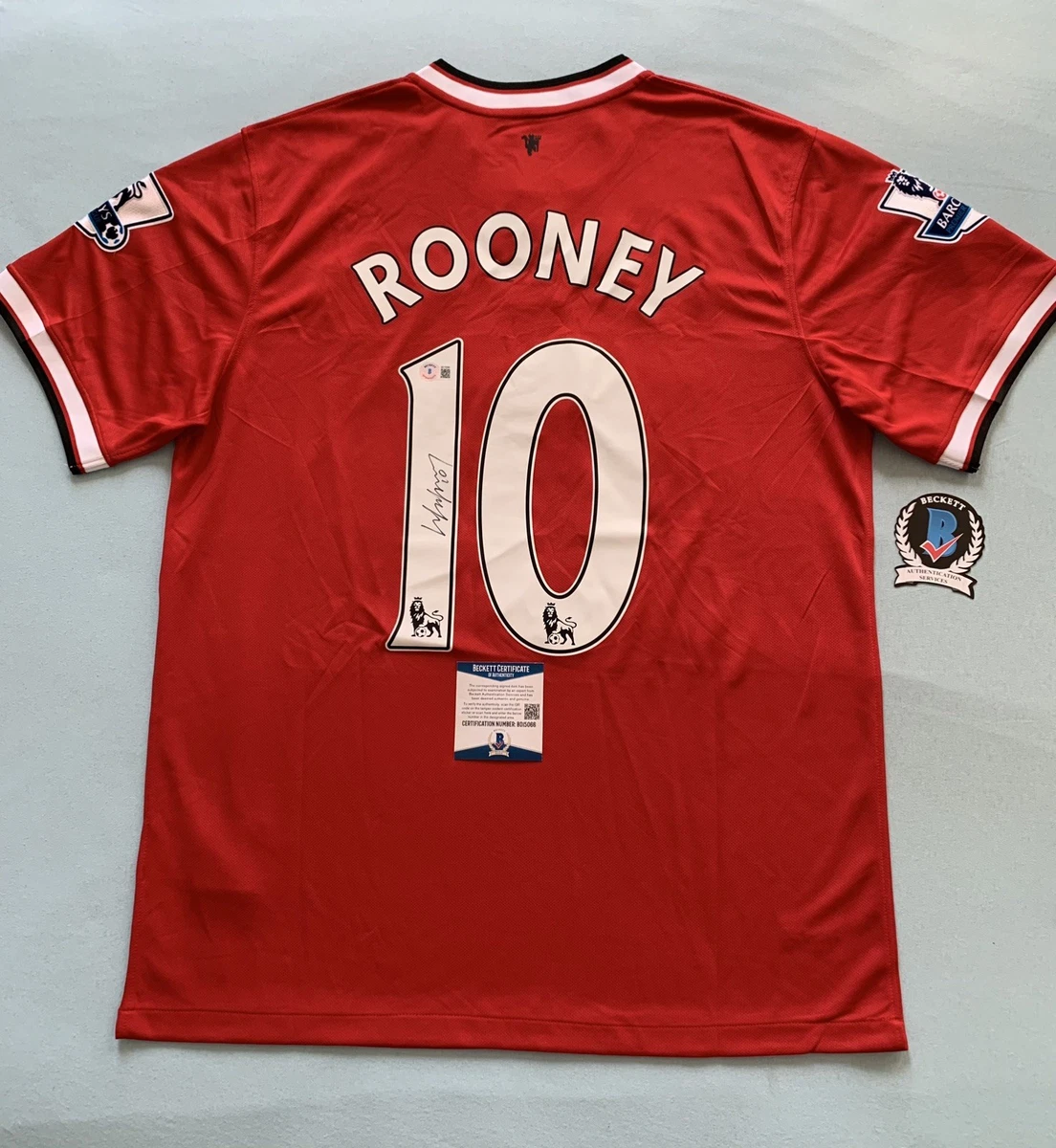 Beckett Authentication Services (BAS) Wayne Rooney Soccer Original