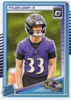 Tyler Loop 2025 Donruss Optic #227 Baltimore Ravens Rookie