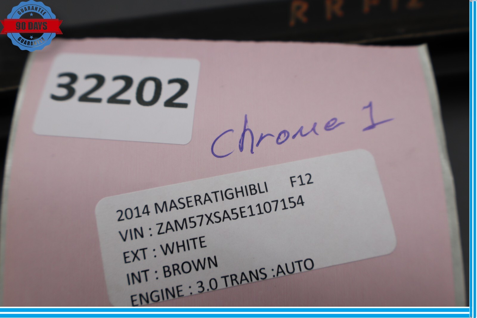 Maserati Ghibli 2014-2020 Rear Right Trim molding