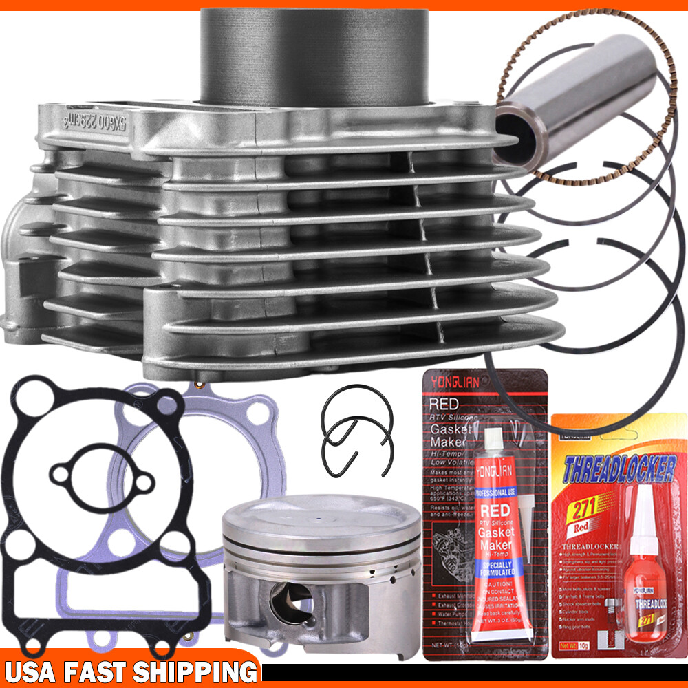 Kit Piston Cylindre 67mm Pour Yamaha YTM200 Tri-Moto 83-85 - Kingdarn - Neuf