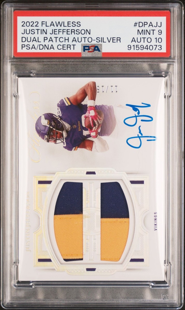 2022 Panini Flawless - Dual Patch Autographs Justin Jefferson #DPA