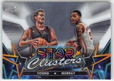 2023-24 Topps Chrome Cosmic Star Crusaders Insert Trae Young / Dejounte Murray
