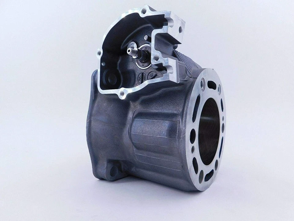 CILINDRO HONDA OEM 2002 CR250R CON VÁLVULA DE ESCAPE INSTALADA BARRIL JARRA ORIGINAL Foto 4 de 4