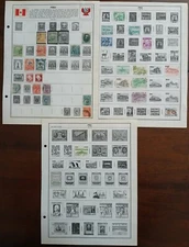 PERU  - LOT OF STAMPS ON ALBUM PAGE  - #1925