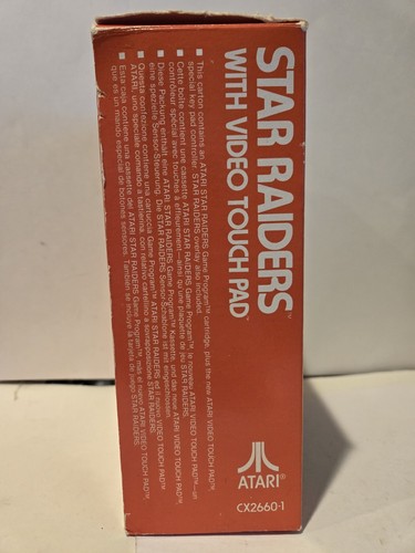 Atari 2600 STAR RAIDERS rare Game + Manual + Overlay + Touch Pad w/ Big Box, - Picture 4 of 16