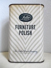 VINTAGE Fuller Brush Company Furniture Polish Quart size Metal Tin