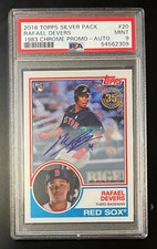 2018 Topps Silver Pack RAFAEL DEVERS 1983 Chrome Auto /99 PSA 9 MINT RC