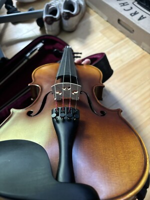 Mendini 4/4MV200+SR+TN7+FB1 Solid Wood Violin 847848012129| eBay