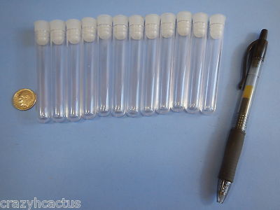 12 Pieces Bison Tube Cache Containers Geocache Geocaching Dust/Waterproof CLEAR!