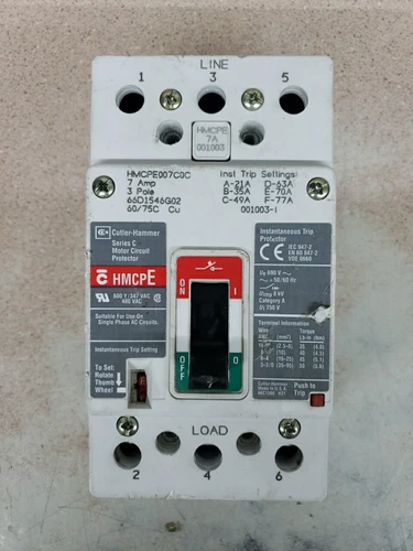EATON HMCPE007C0C 480VAC 7A 3POLE