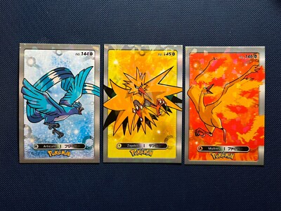 Pokemon Database Set Articuno Zapdos Moltres Cracked Ice Holo 3