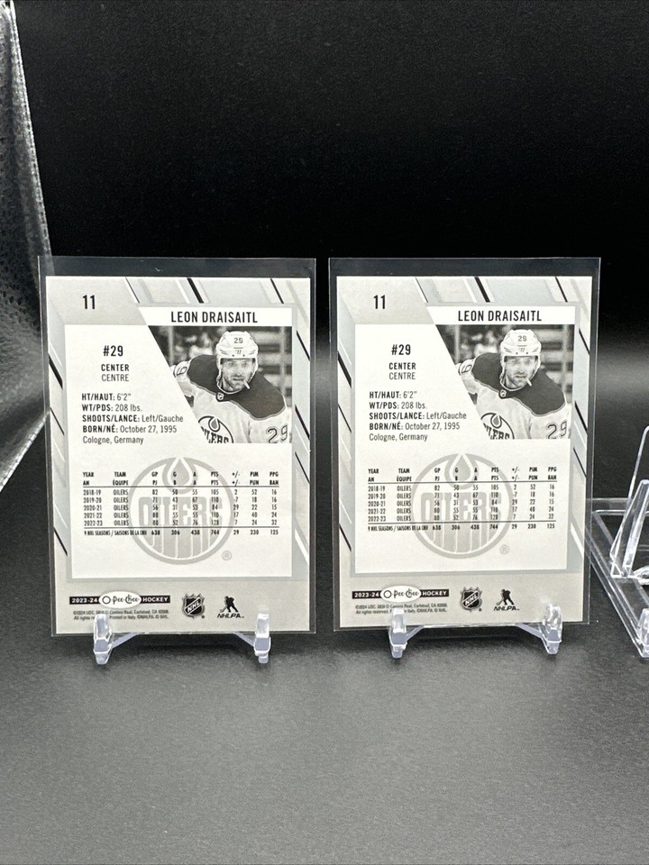 202324 OPeeChee Leon Draisaitl Edmonton Oilers 11 Lot Of 2 Hockey
