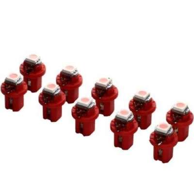 10 Stück Pinke Tacho LED 3 Chip 5050 SMD Tacho Beleuchtung PINK BAX10D B8.5d