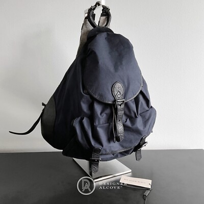 BURBERRY Korbin Mega Nova Check Rucksack Dark Navy Blue  display picture 1