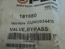 CUMMINS - VALVE, BYPASS (PAI) - 181880/3934410 - CUMMINSBX5ARL